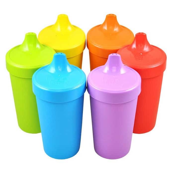 Re-Play Made in The USA 4pk No Spill Sippy Cups for Baby, Toddler, and  Child Feeding - Aqua, Blush, White, Grey (Fresh+) 